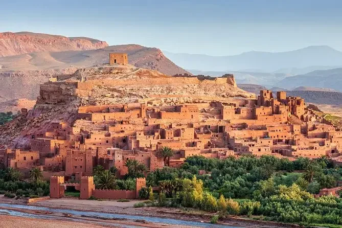 Ait Benhaddou kasbah at sunset