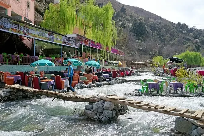 River terraces in the green Ourika Valley
