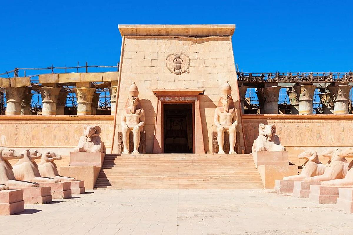 Egyptian-style film set at the Atlas Studios in Ouarzazate